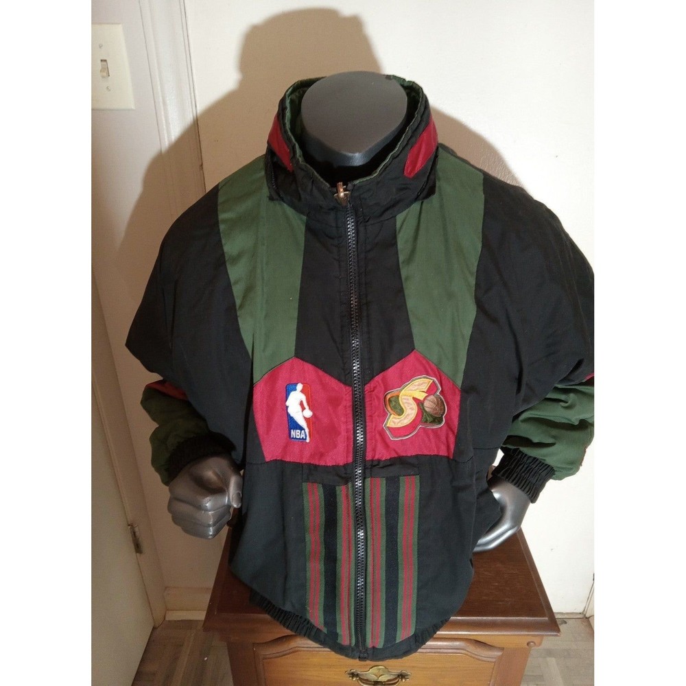 Vintage Reversible Seattle Pro Player Puffer Jacket